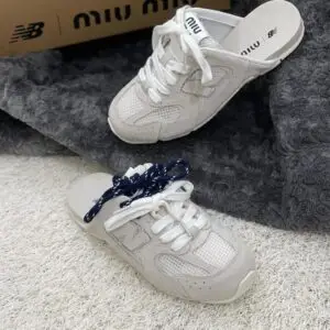 MIU MIU Stretch Knit Ballet Flats