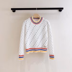 MIU MIU Multicolor Striped Knit Sweater