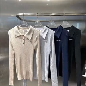 MIU MIU Polo-Neck Knit Shirt