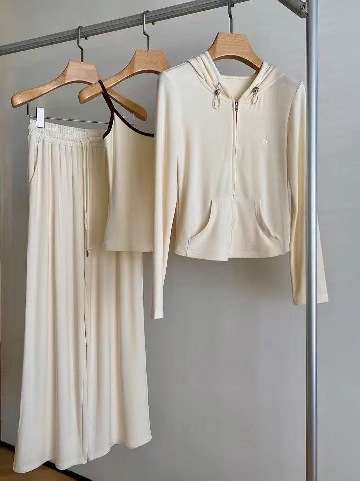 Polo Ralph Lauren Hoodie & Wide Leg Pants Set Polo Ralph Lauren Hoodie & Wide Leg Pants Set