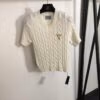PRADA Ralph Lauren Cable Knit V-Neck Sweater