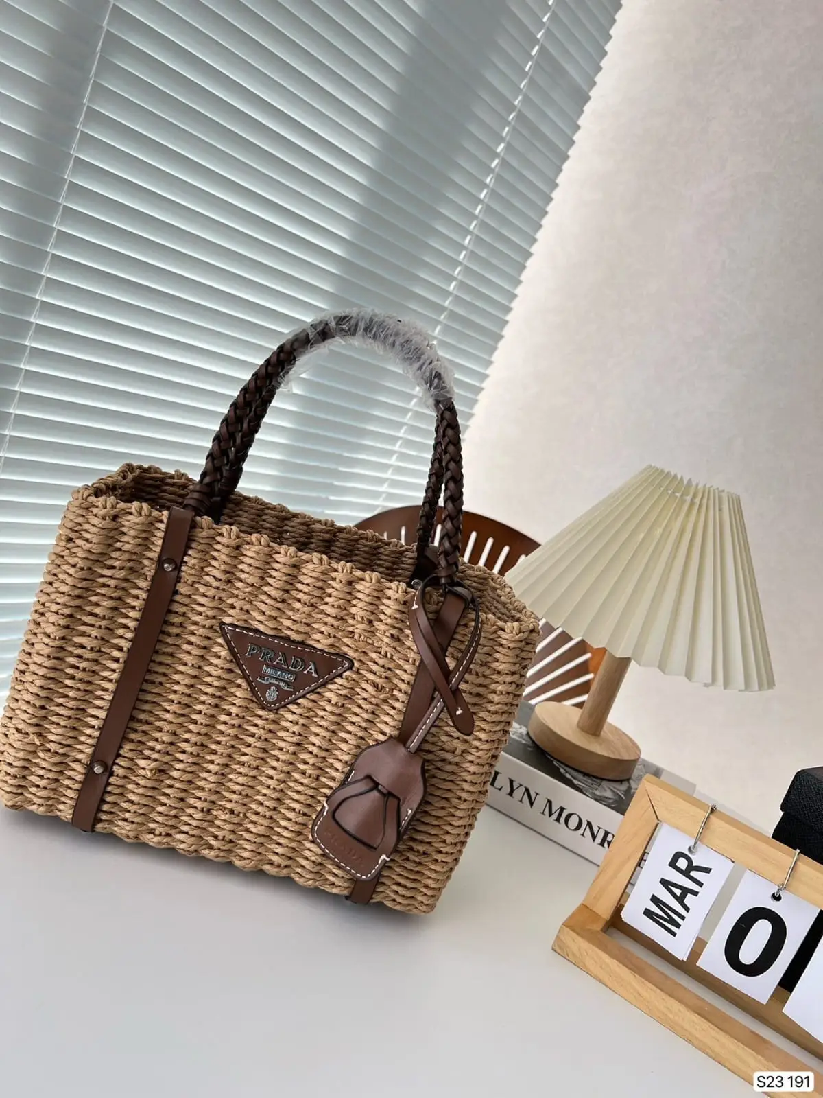 PRADA Raffia Wicker Handbag PRADA Raffia Wicker Handbag