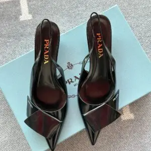 PRADA Brushed Heel Mule