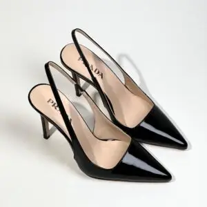 Prada Triangle Slingback Pumps