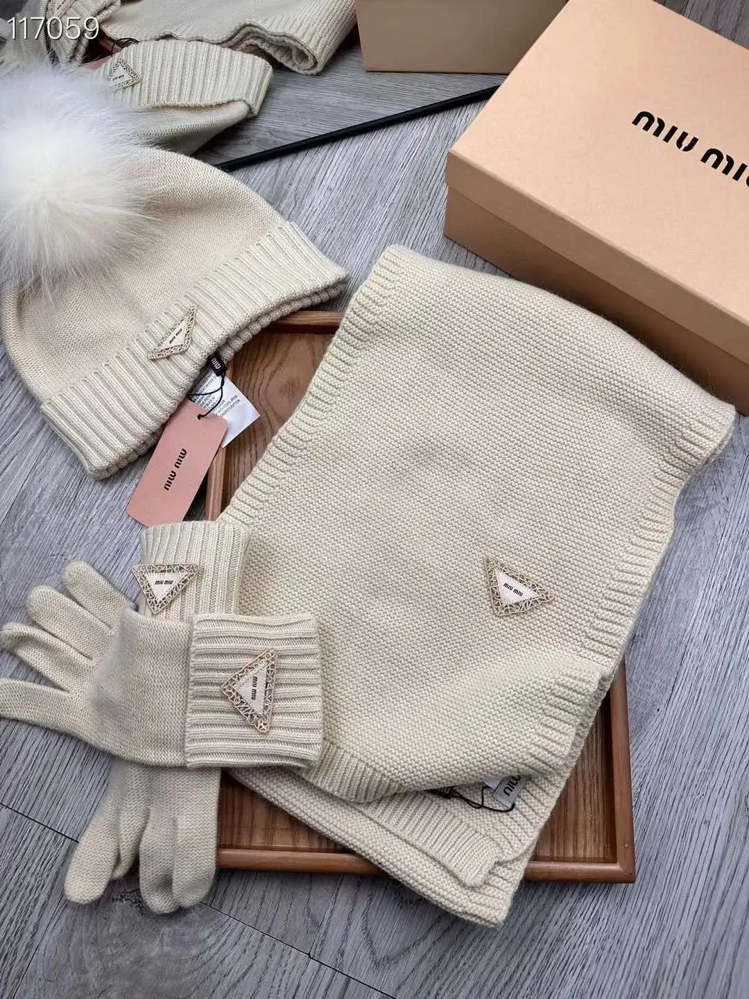 PRADA Hat & Scarf Set PRADA Hat & Scarf Set