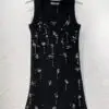 PRADA Sleeveless Embellished Mini Dress