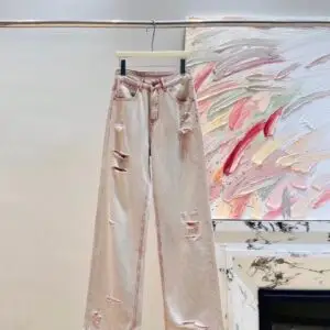 PRADA Print High-Rise Jeans