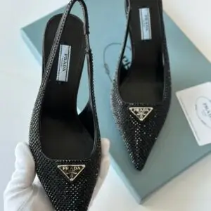 PRADA Signature Stiletto Pump