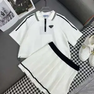 PRADA Embroidered Women's Sportswear Set