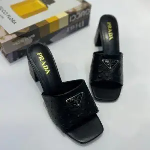 PRADA Quilted Nappa Leather Sabots