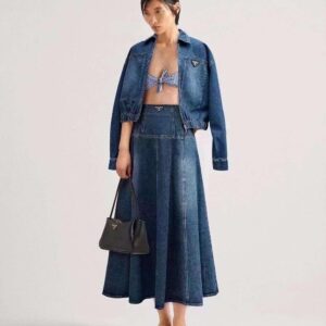 PRADA Coastal Wash Denim Skirt