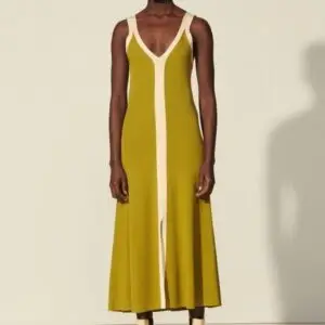 SANDRO Two Tone Knit Dress