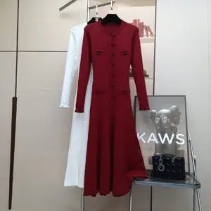 SANDRO Long Sleeve Knitted Dress