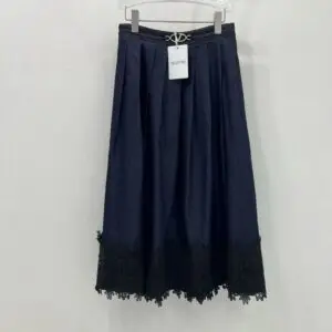 VALENTINO Helmut Lang Pleated Midi Skirt