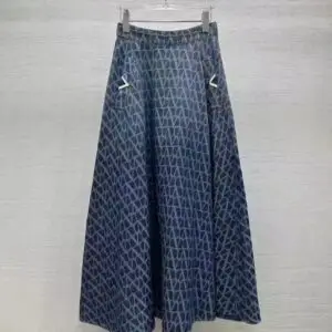 VALENTINO Printed Cotton Maxi Skirt
