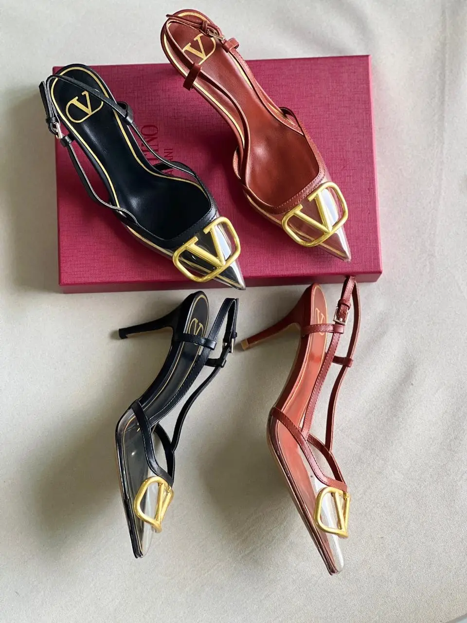 VALENTINO Elegant Pointed Toe Stiletto Heels VALENTINO Elegant Pointed Toe Stiletto Heels