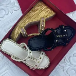 Valentino Rockstud Heeled Sandal