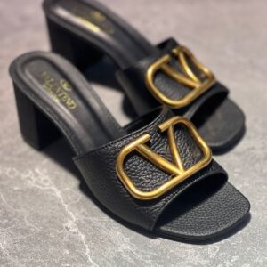 Valentino Garavani Escape V Logo Leather Heels