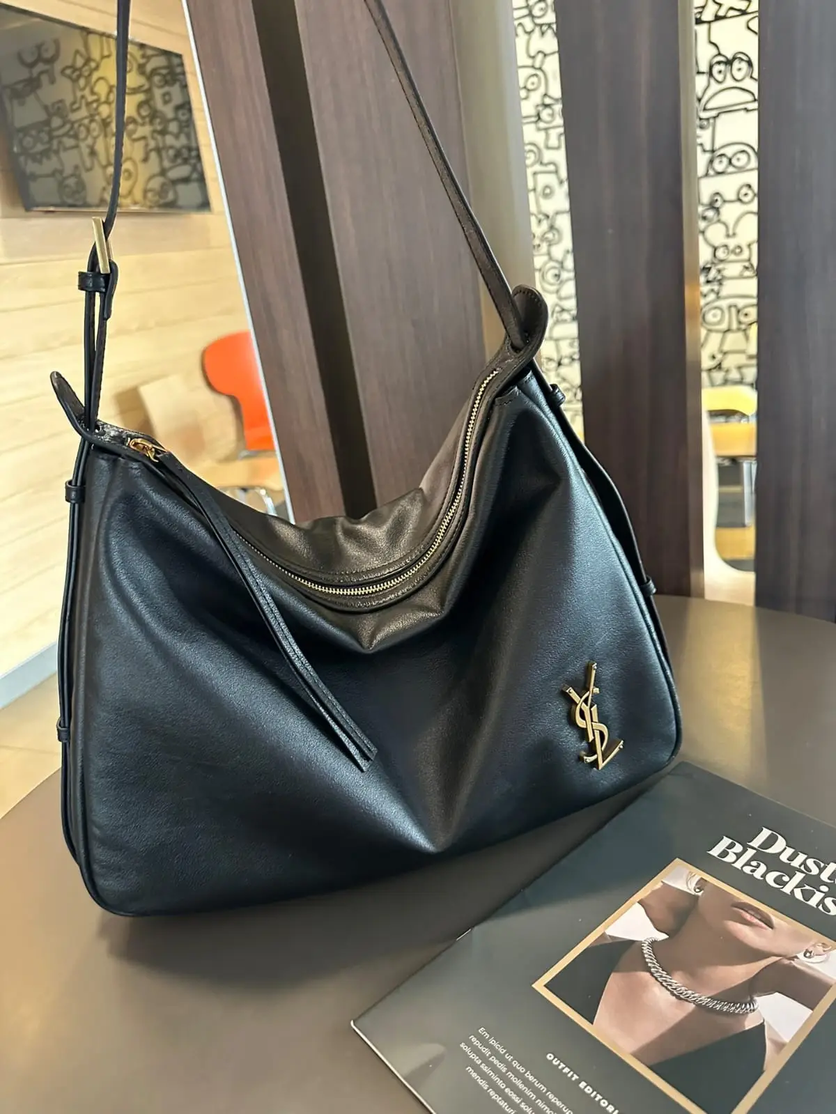 YSL Douce Leather Shoulder Bag YSL Douce Leather Shoulder Bag