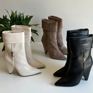 YSL Leather Ankle Boots