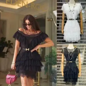 ZIMMERMAN Ruffled Trimming Dress