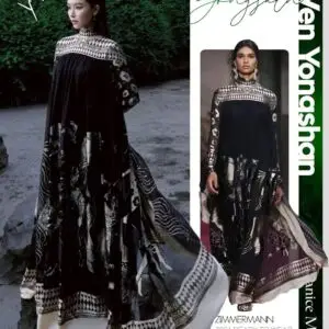 ZIMMERMAN Print Long Sleeve Kaftan Dress