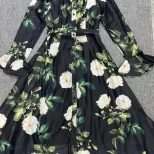ZIMMERMAN Leo Lin Floral Print Ruffled Maxi Dress