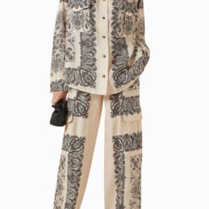 ZIMMERMAN Tea Paisley Utility Pocket Shirt