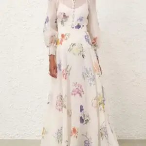 Zimmerman Linen-Silk Organza Natura Maxi Skirt