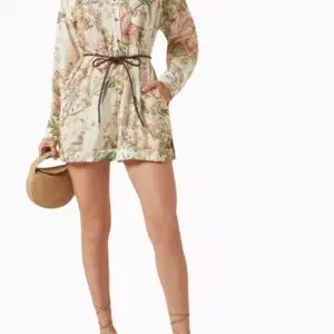 Zimmerman Waverly Floral Silk Playsuit