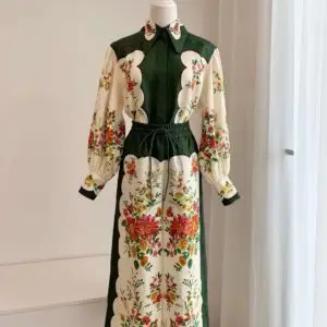 ZIMMERMANN Floral Linen Shirtdress