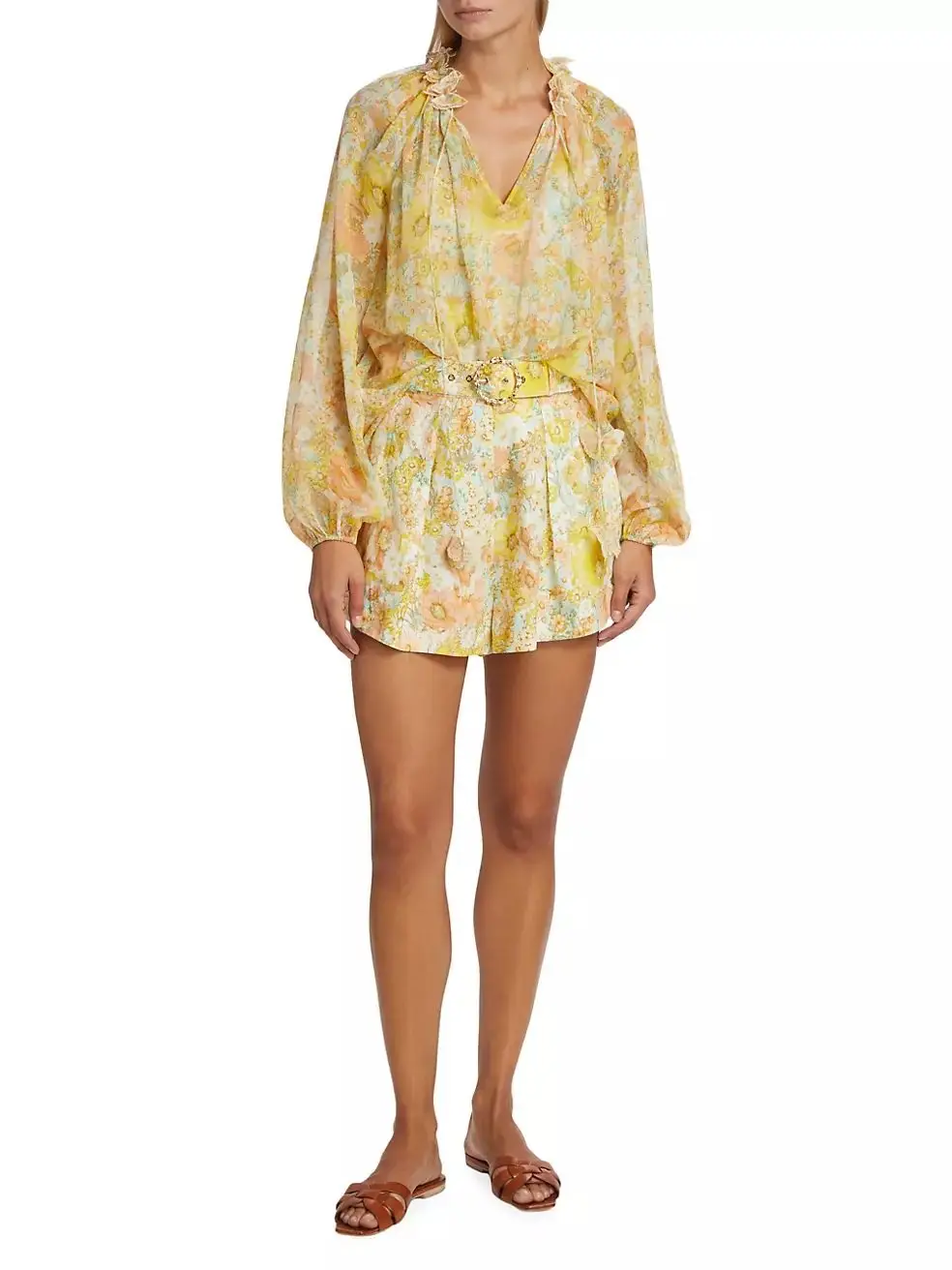 ZIMMERMANN Belted Tuck Shorts ZIMMERMANN Belted Tuck Shorts