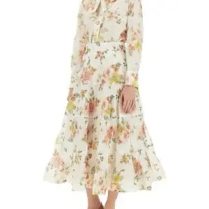 ZIMMERMANN Floral-Print Ramie Blouse