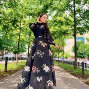 ZIMMERMANN Black Floral Print Suit Set