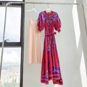 ZIMMERMANN Puff-Sleeve Floral Maxi Dress