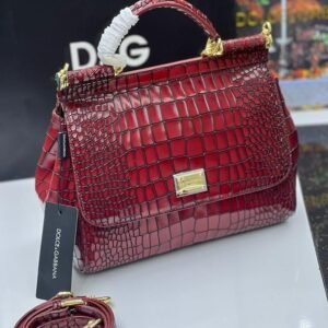 Dolce & Gabbana Large Sicily Leather Handbag