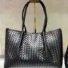 Bottega Veneta Black Reversible Shoulder Bag