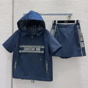 DIOR Hooded Denim Sweatshirt