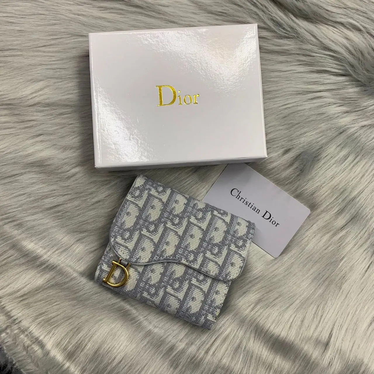DIOR Saddle Lotus Wallet DIOR Saddle Lotus Wallet