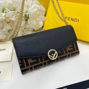 Fendi Zucca Leather WOC