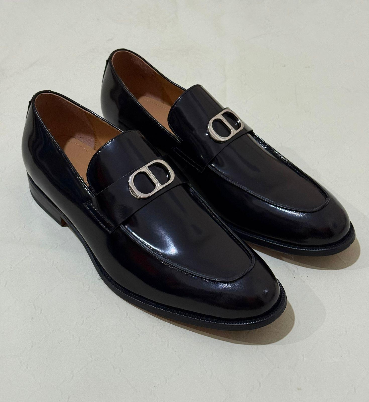 DIOR HOMME Timeless Embellished Glossed Leather Sneakers DIOR HOMME Timeless Embellished Glossed Leather Sneakers