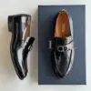 DIOR Black Shiny Calfskin Loafer