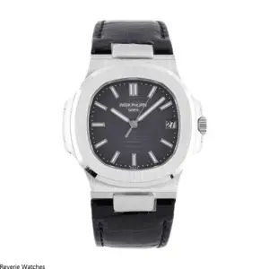 Patek Philippe Nautilus 5711 Leather Black Replica - Reverie Watches