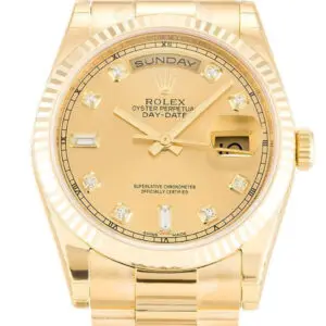 Rolex Day-Date Gold Dial 118238 36 mm