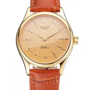 Superclone Rolex Cellini Gold Dial REP016808