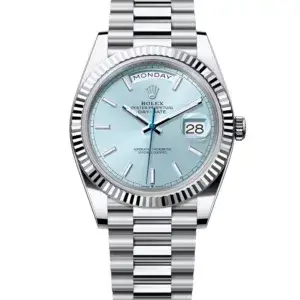 Superclone Rolex Day-Date Ice blue Dial 228236 40 mm