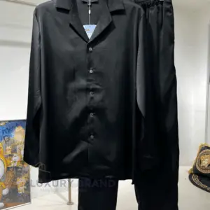 LOUIS VUITTON oversized satin shirt