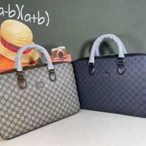 Design Beige & Brown Supreme Business Briefcase - Dubai Fashion LUX