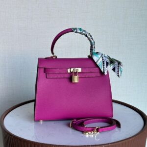 Design Madame Calfskin Shiny Niloticus Crocodile Kelly Sellier Touch 25 Vert - Dubai Fashion LUX