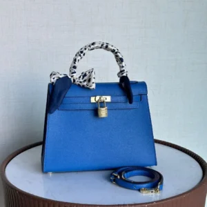 Design Madame Calfskin Shiny Niloticus Crocodile Kelly Sellier Touch 25 Vert - Dubai Fashion LUX